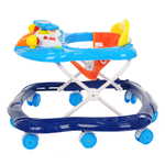 BAMBOLA Ходунки Самолёт (8 колес,игрушки,муз) (62*53*57)  Dark blue+Blue/Синий