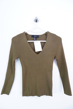 Лонг Forever 21 лапша, оливкового цвета 42 размер