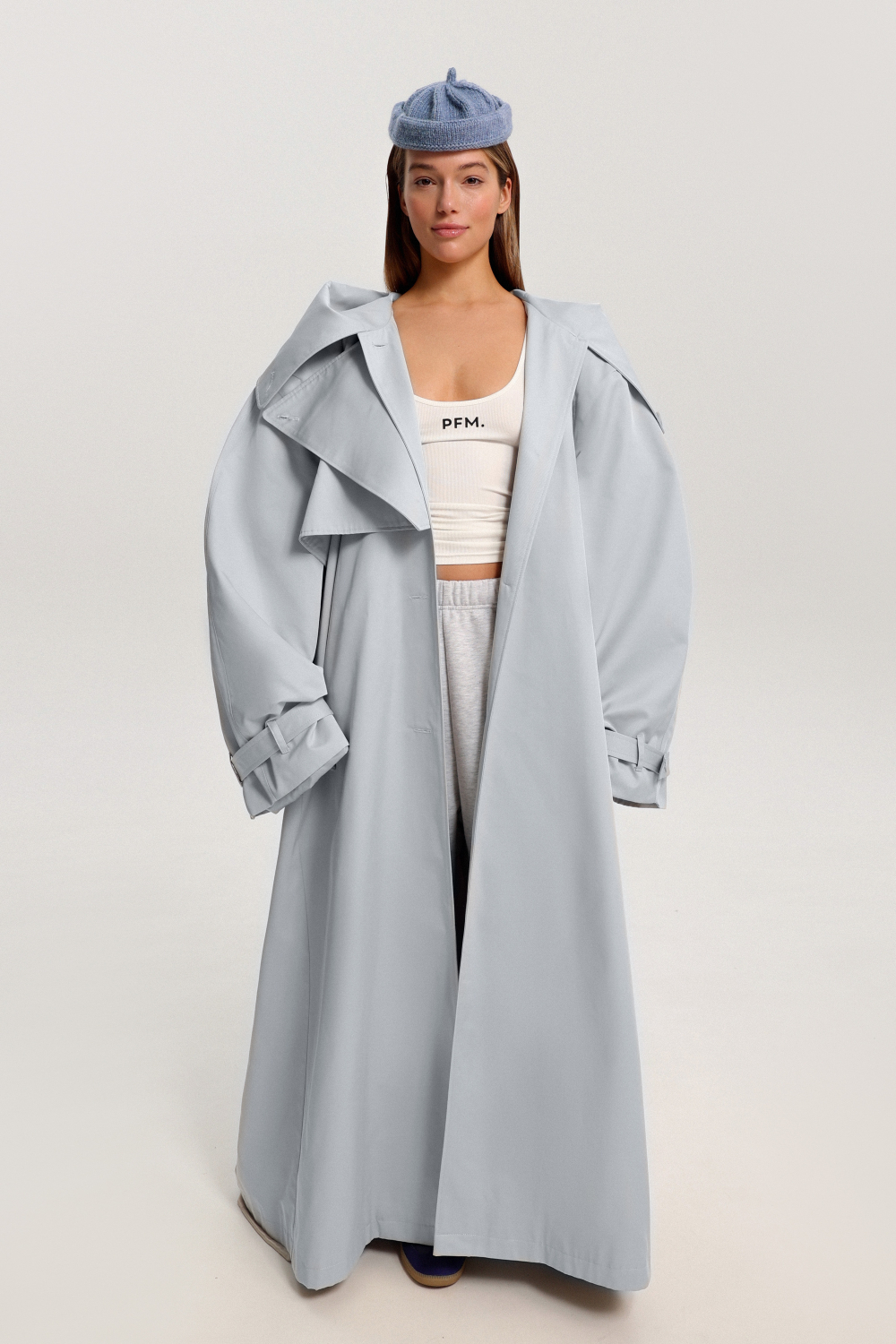 Тренч с капюшоном