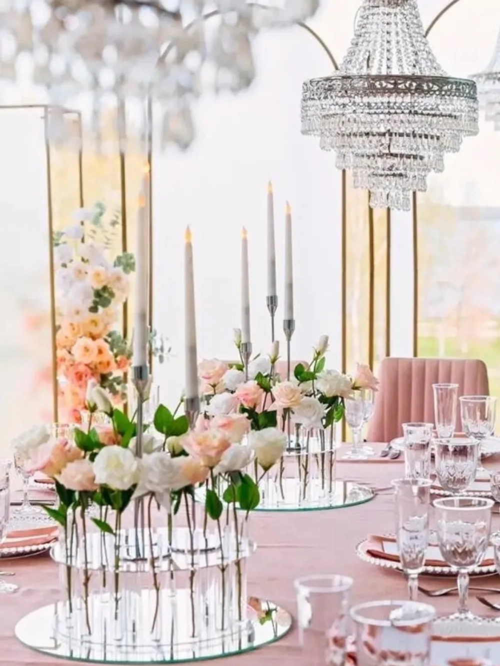 свечи светодиодные столовые набор 6 штук мерцающие