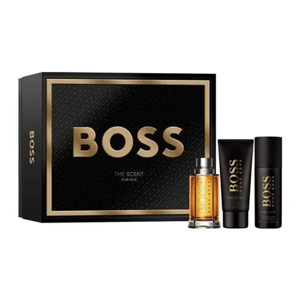 Унисекс парфюм Hugo Boss The Scent Gift Set с древесными нотами 50+75 мл