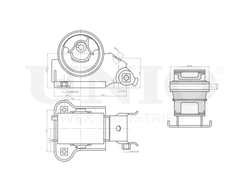 Опора двигателя задняя UNIO RMP-15083