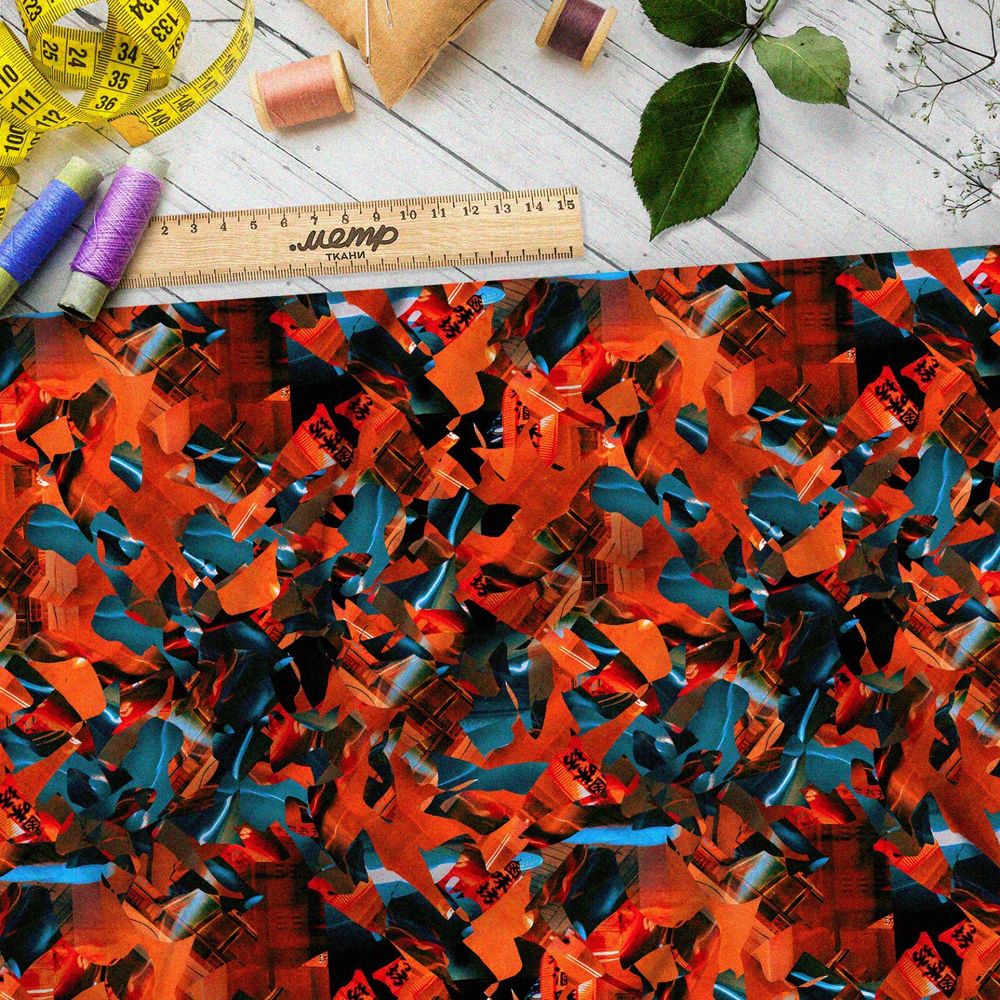 Ткань барби красные оригами