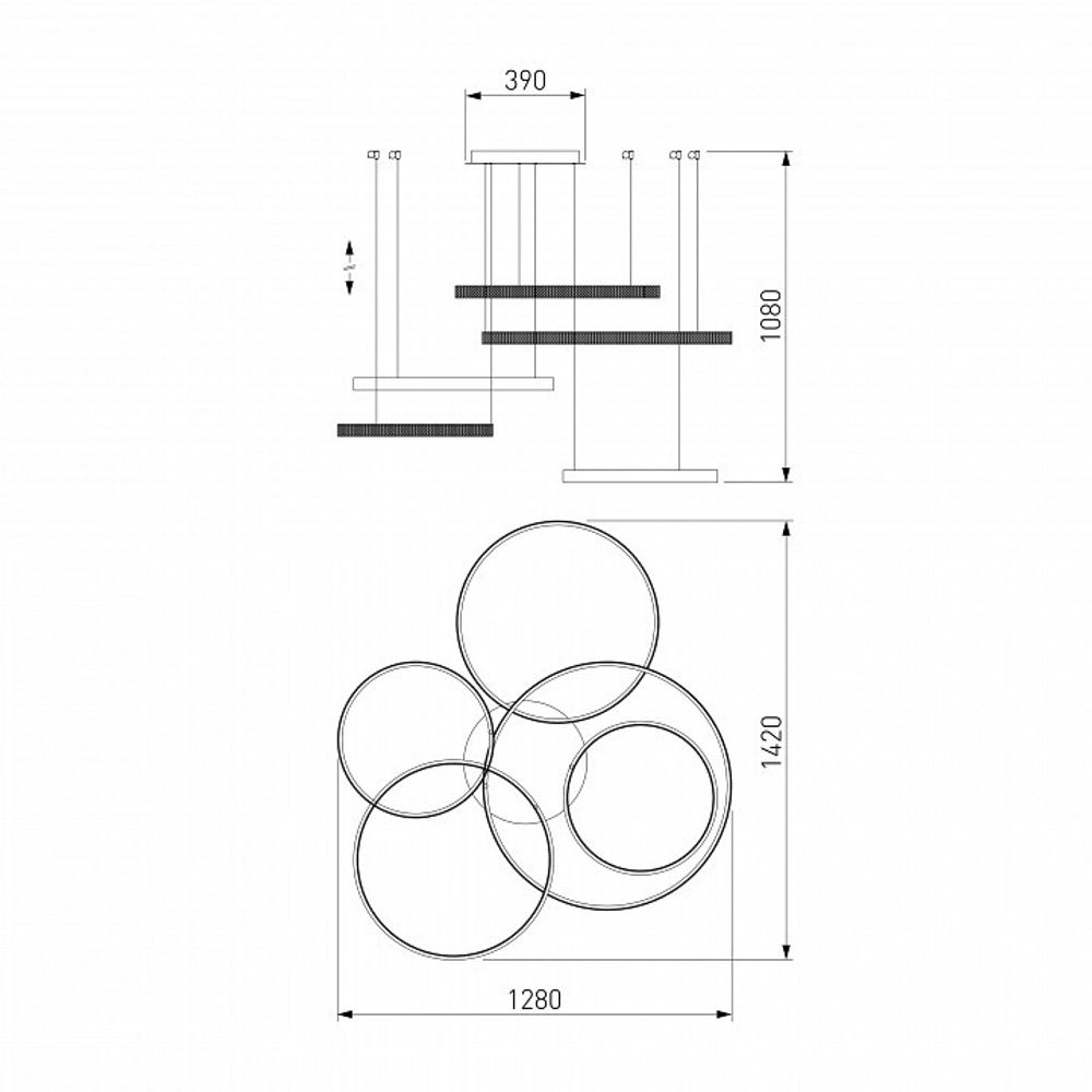Подвесной светильник Eurosvet Posh 90175/5 медный