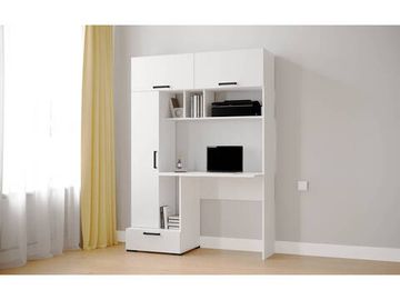 Стол письменный КВАРТЕТ-11 белый / белый