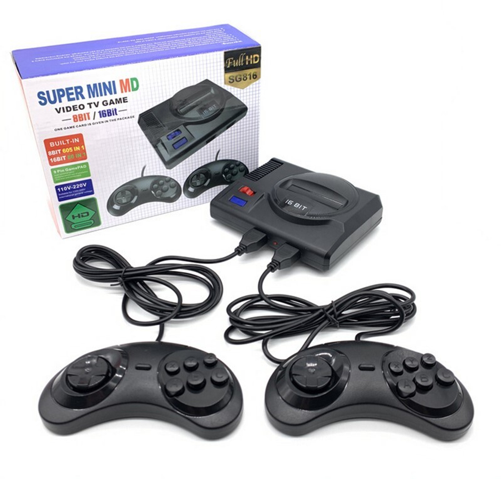 Игровая приставка SEGA SG816 (86 игр) + DENDY Mini 8 bit (605 игр)
