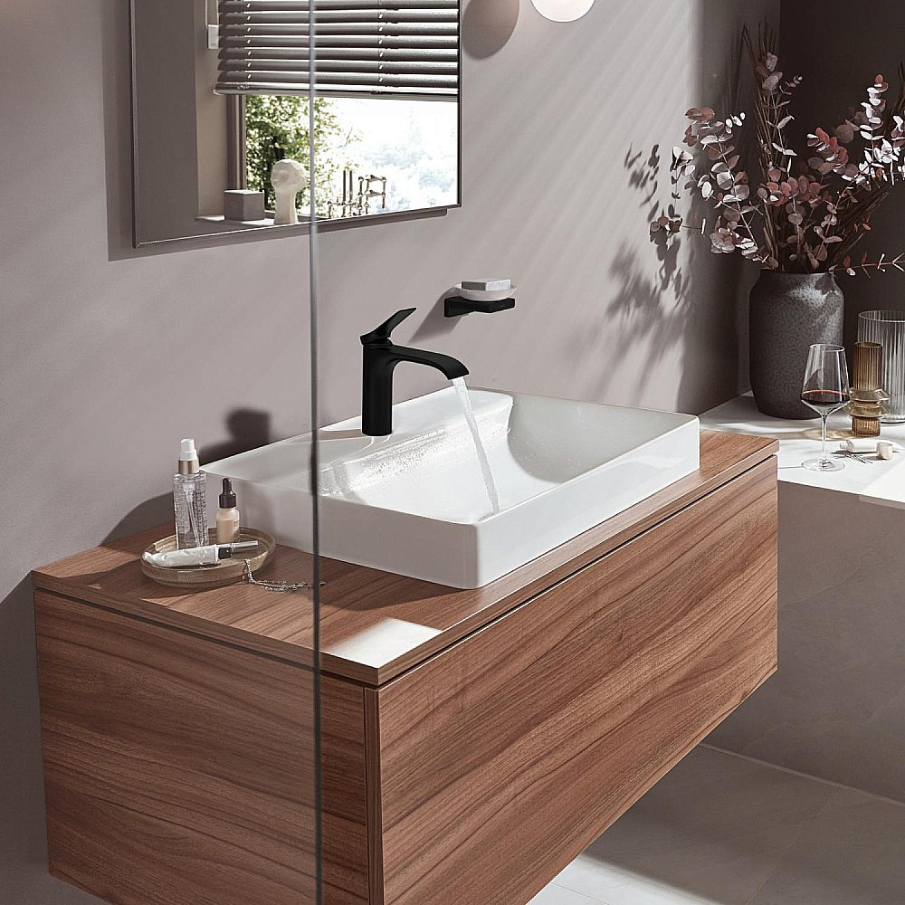 Смеситель для раковины Hansgrohe Vivenis 75022670 черный матовый