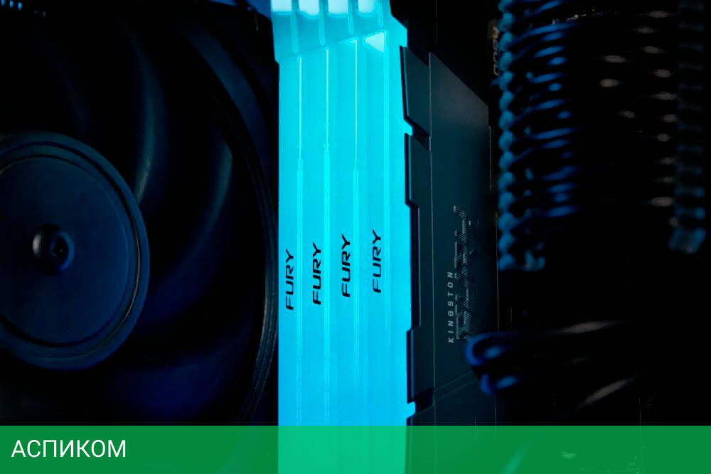 Оперативная память Kingston Fury Renegade RGB 16GB DDR4 (KF432C16RB2AK2/16)