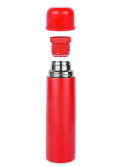 Термос Relaxika 101 (1 литр), красный (без лого)