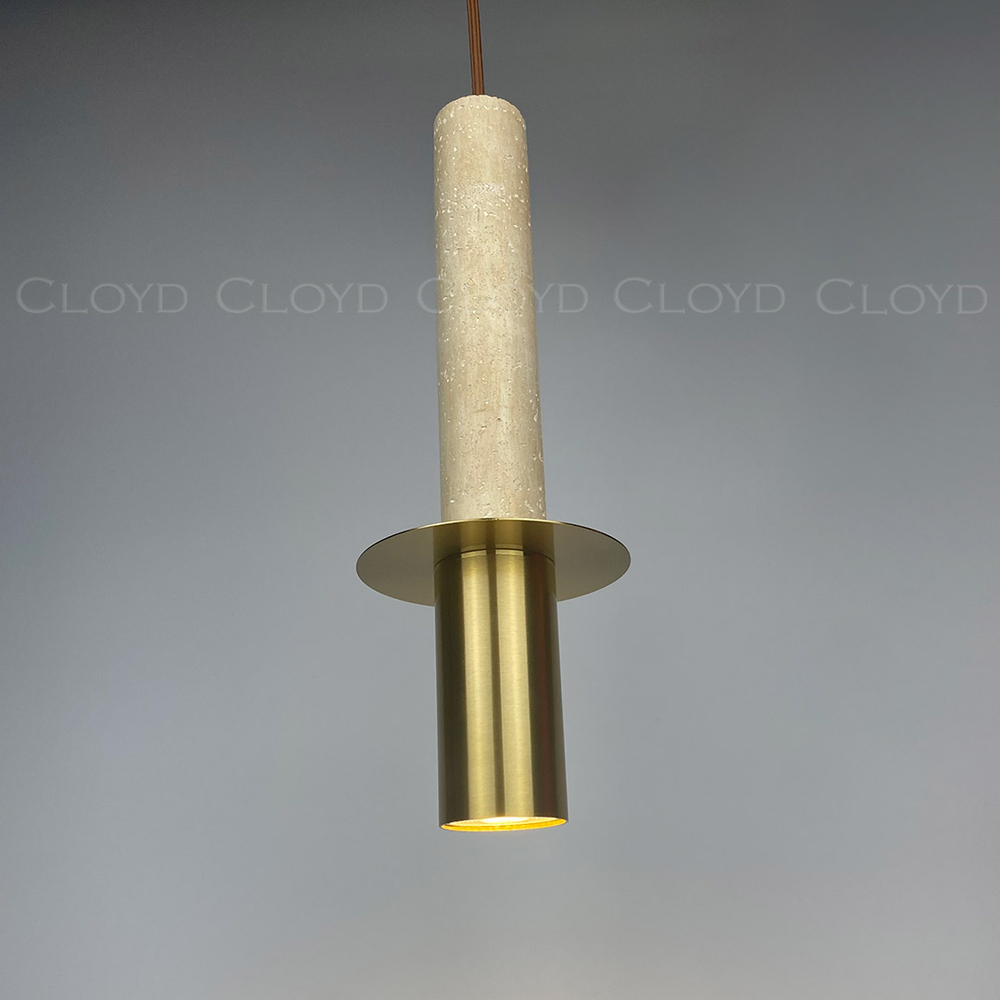 Подвесной светильник Cloyd CLARNET-C P1 / выс. 33 см - травертин (арт.11542)