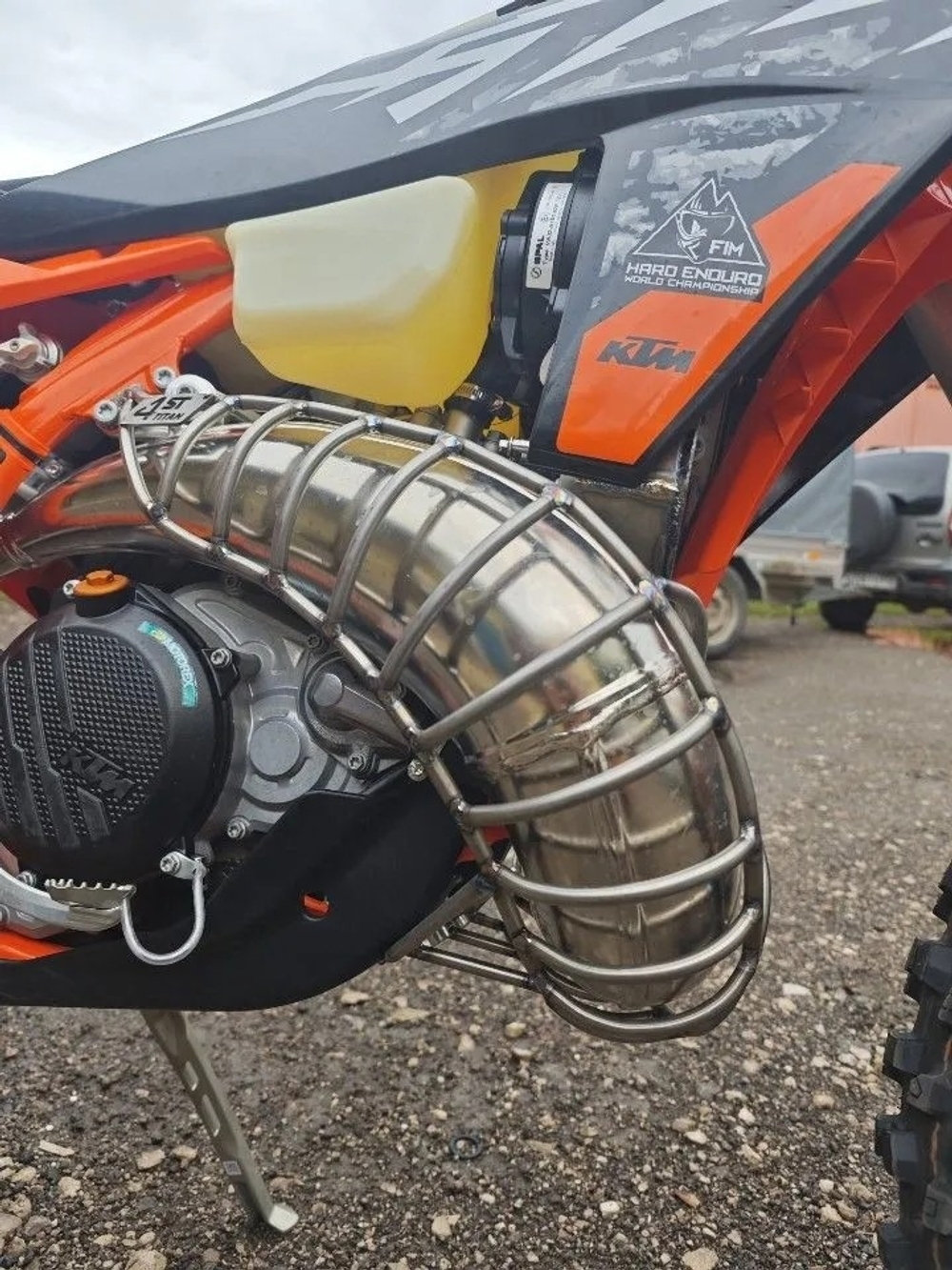 4st Защита резонатора (титан) KTM tbi