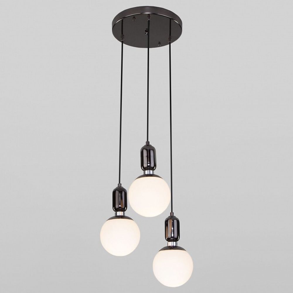 Подвесной светильник Eurosvet Bubble 50151/3 черный жемчуг