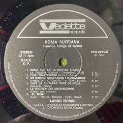 Винтажная виниловая пластинка LP Lando Fiorini Roma Ruffiana (Italy 1974)