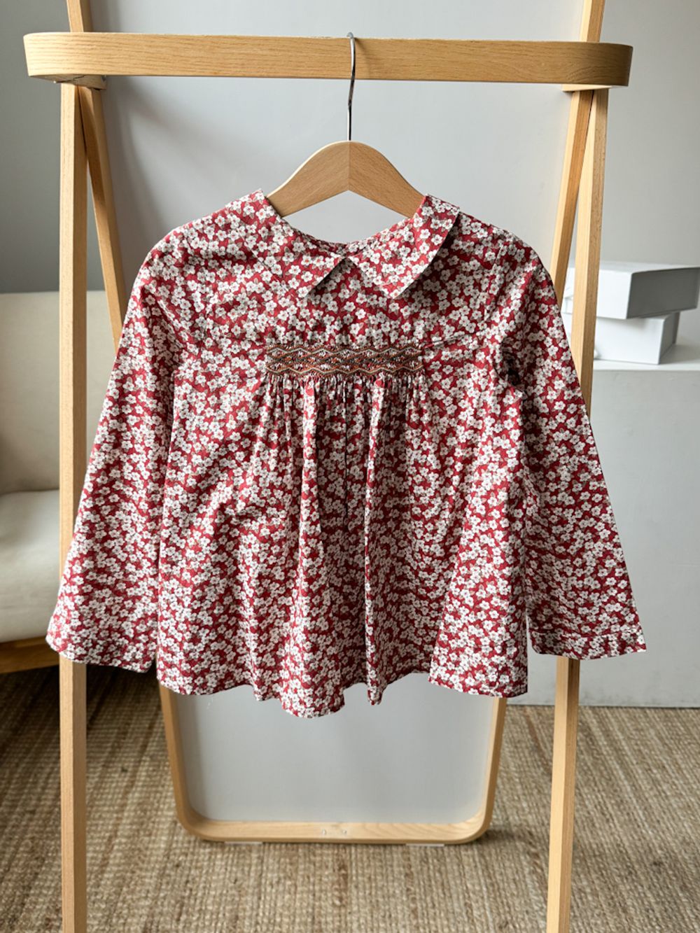 Хлопковая блузка Bonpoint, 116