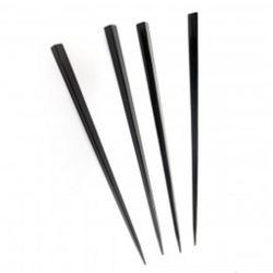 Пика шпажка пластик "Призма" 11,5 см черный 1000 шт Garcia De Pou