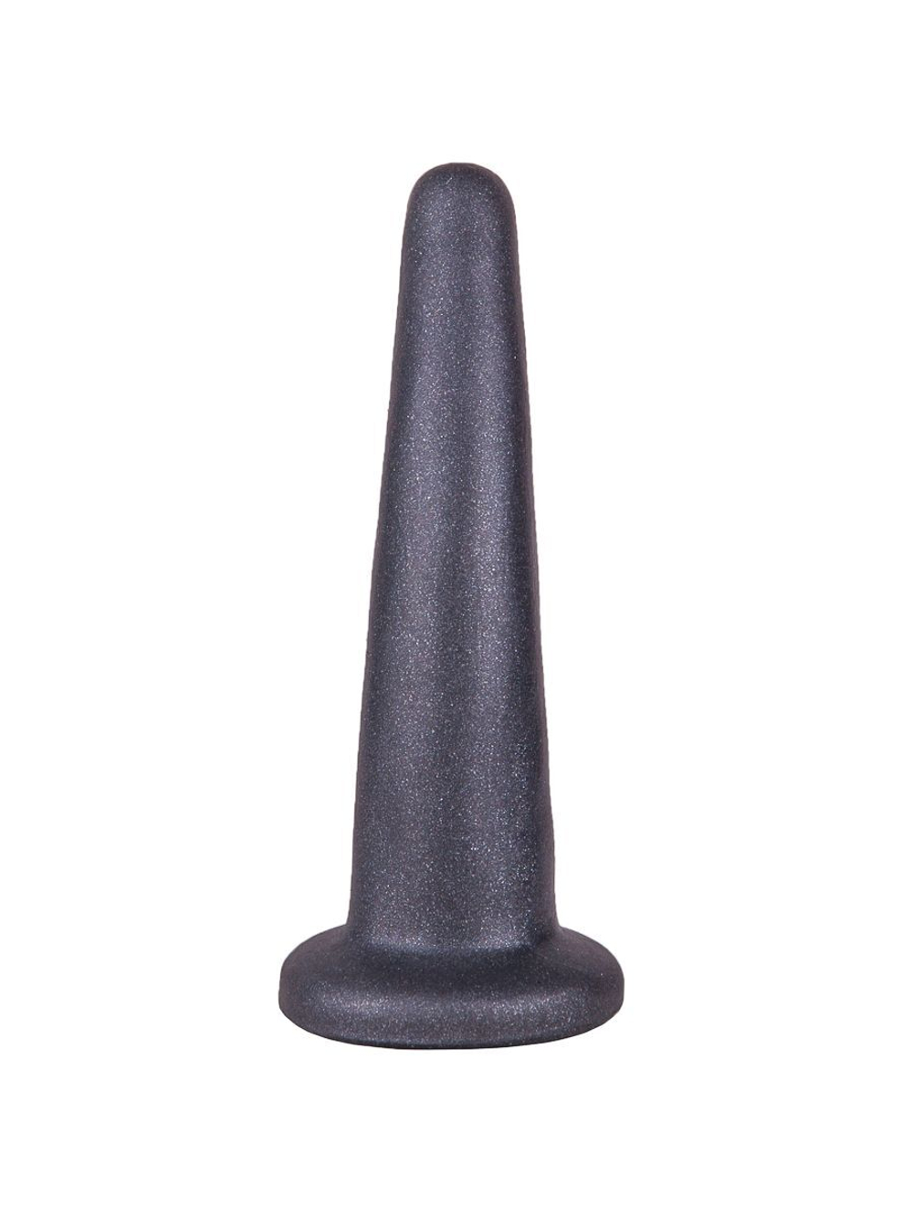 Гладкий анальный плаг Lovething platinum - 13 см. (Цвет: черный)