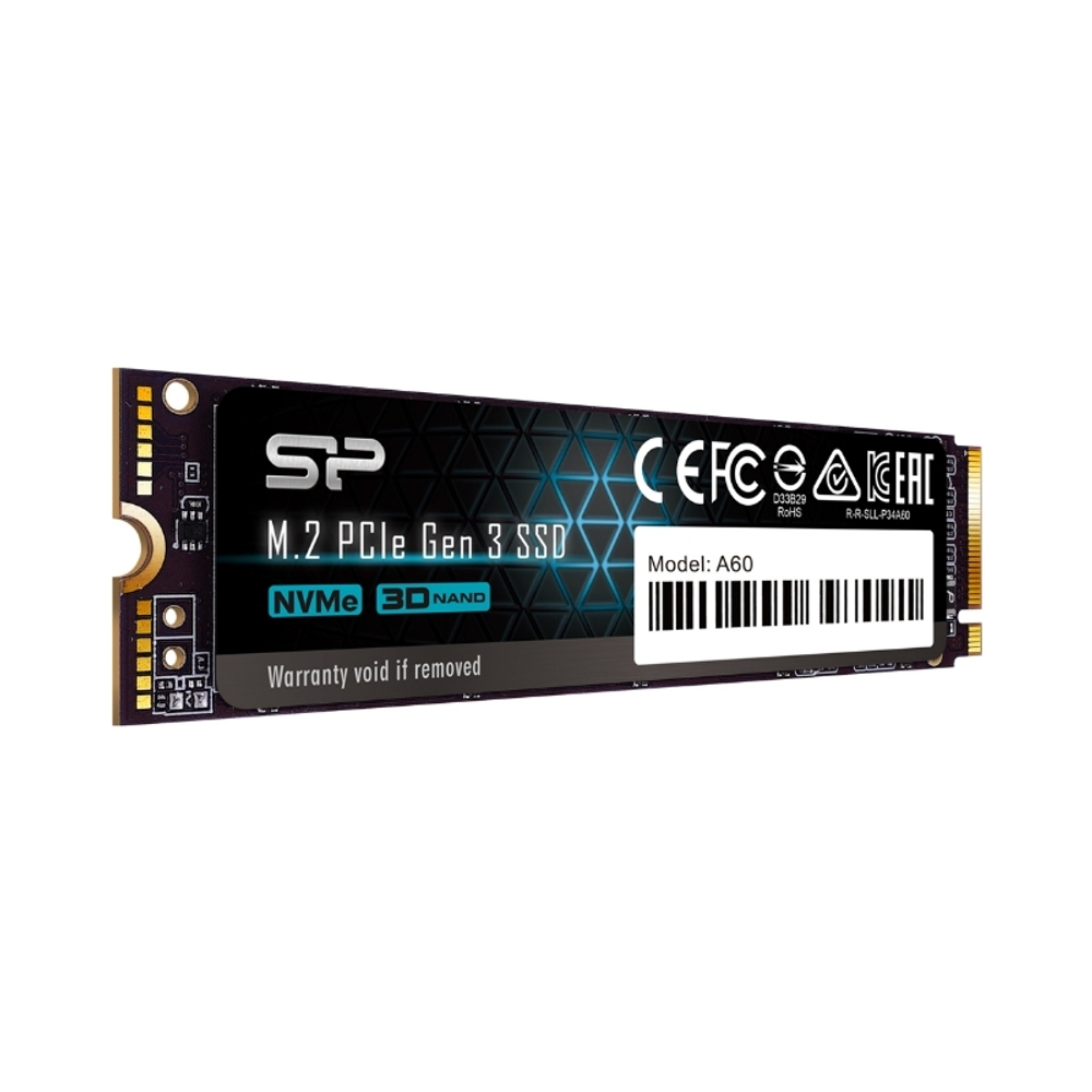 Твердотельный диск 512GB Silicon Power P34A60, M.2 2280, PCI-E 3x4 [R/W - 2200/1600 MB/s]
