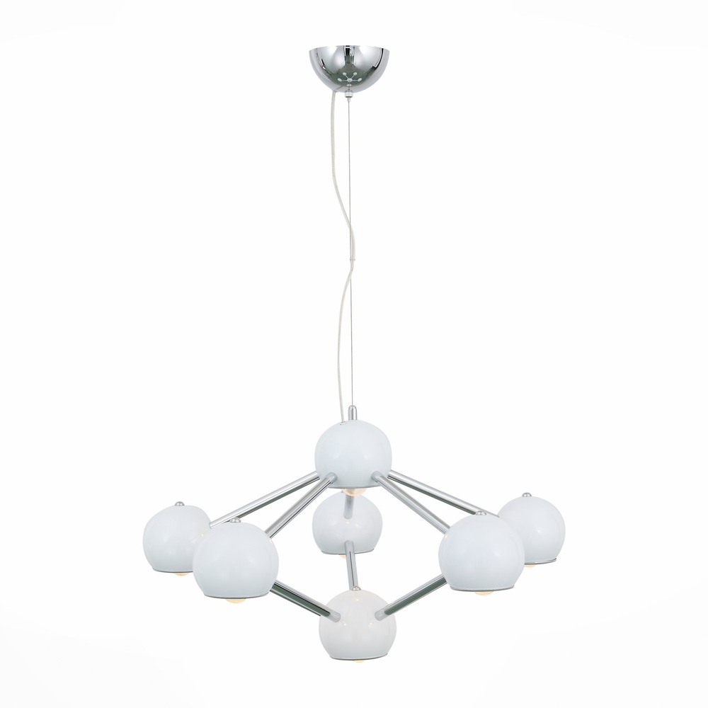 SL853.102.07 Люстра потолочная ST-Luce Хром/Хром E14 7*40W ROTTURA