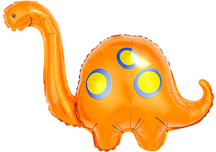 Шар с клапаном (17''/43 см) Мини-фигура, Динозавр Бронтозавр, 1 шт.