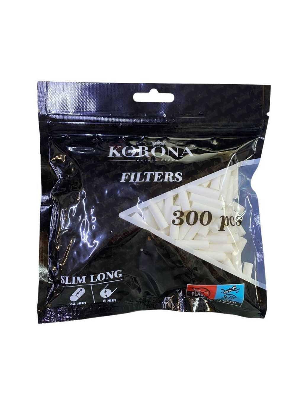 Фильтры для сигарет "Korona" Slim 6/22мм 300шт