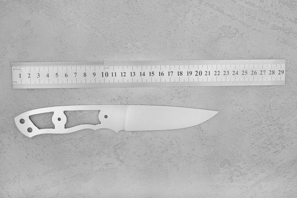 Клинок для ножа, модель "Алекс" из стали Х12МФ 60-61HRC