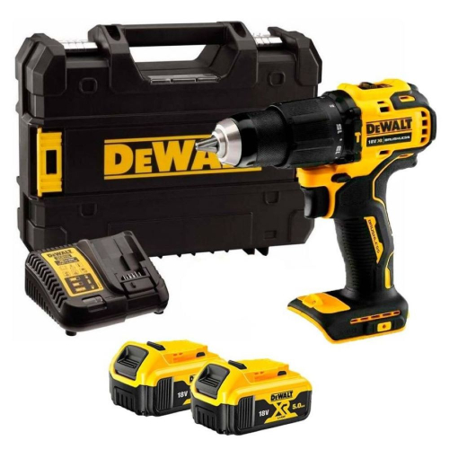 Дрель-шуруповерт аккумуляторная Dewalt DCD709P2T-QW ударная