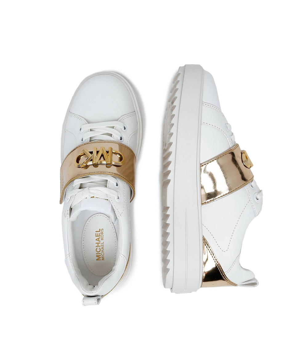 Кожаные кроссовки emmett strap lace up Michael Kors - белый(43F2EMFS3L)