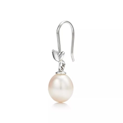 Серьги из серебра 925 с жемчугом , Tiffany 💠 Olive Leaf