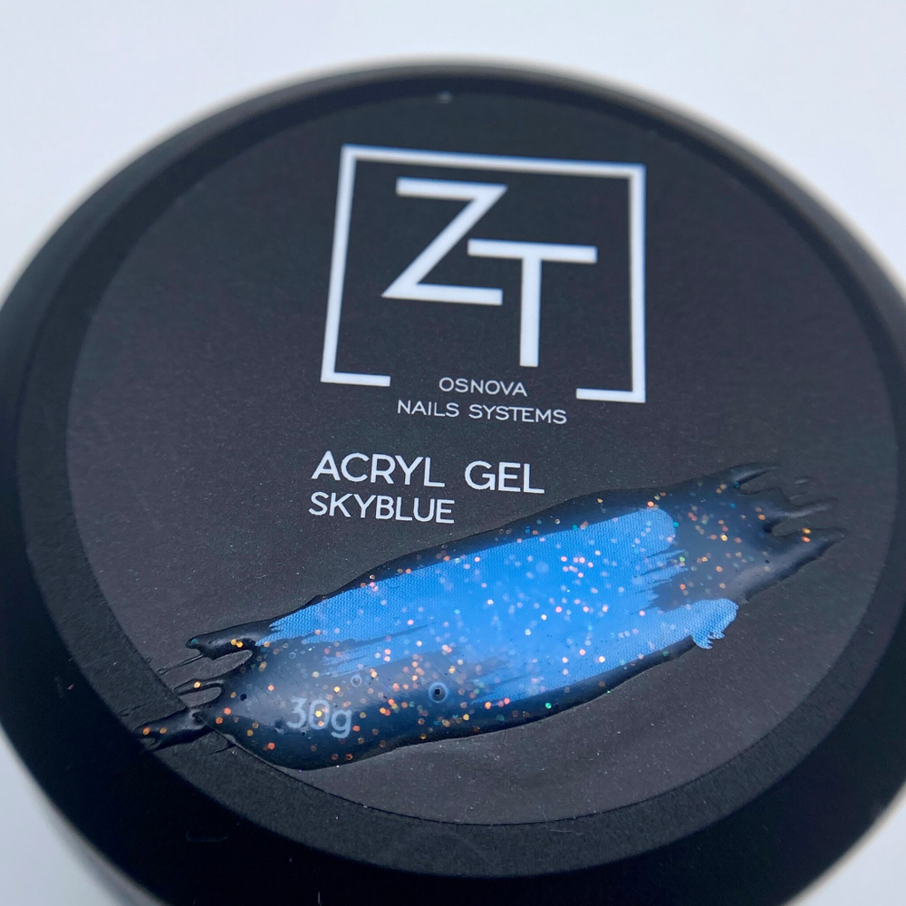 ZT акригель ACRYL GEL SKYBLUE банка 30 гр.