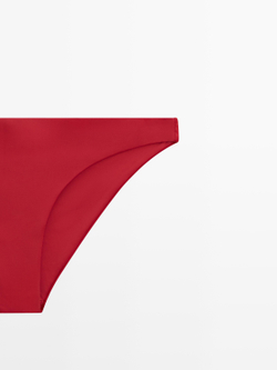 Massimo Dutti Однотонные плавки бикини, красный