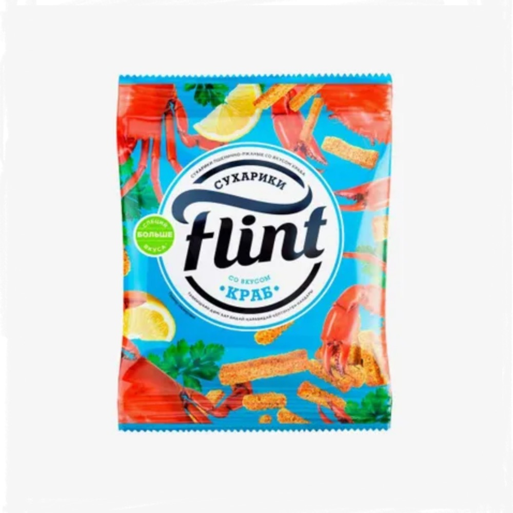 Сухарики Flint Краб 100 гр