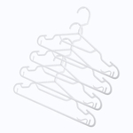 Комплект вешалок для легкой одежды slim р.46 (белый)