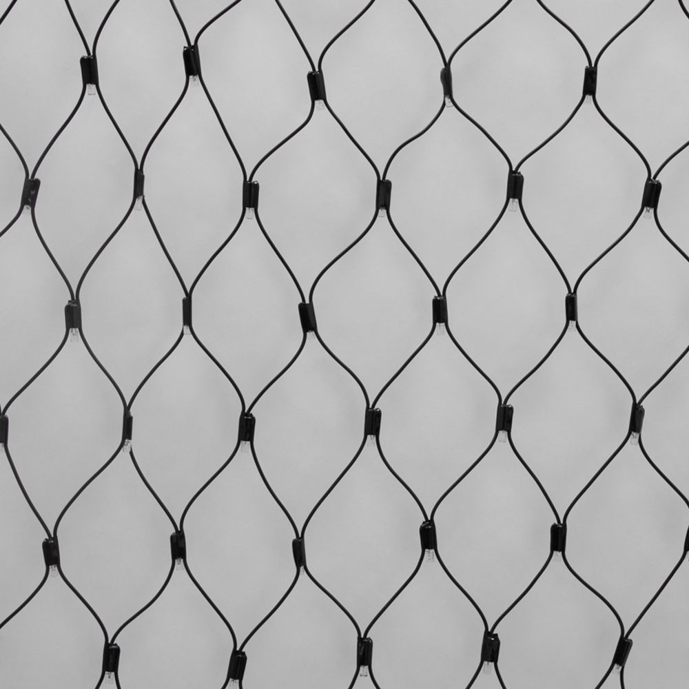 ULD-N2015-288-SBK RED-BLUE IP67 Сетка светодиодная. статическое свечение. 2x1.5м. Соединяемая. 288 светодиодов. Красно-синий свет. Провод черный. TM Uniel.