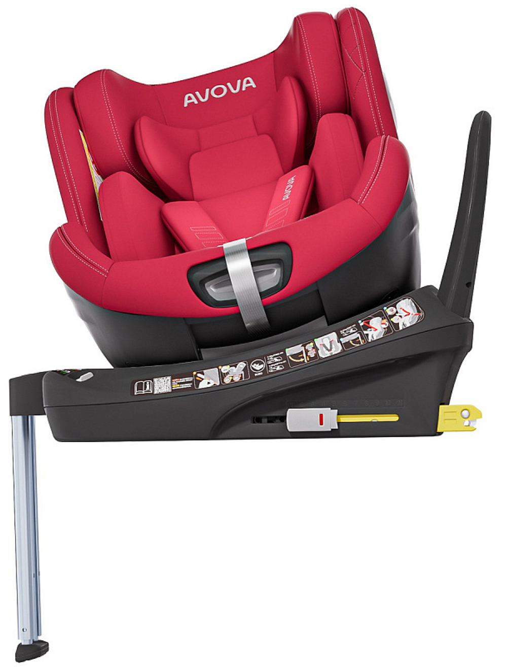 Автокресло Avova Swan Fix i-Size 0-1-2 (40-125 см, 0-25 кг) Maple Red, красный