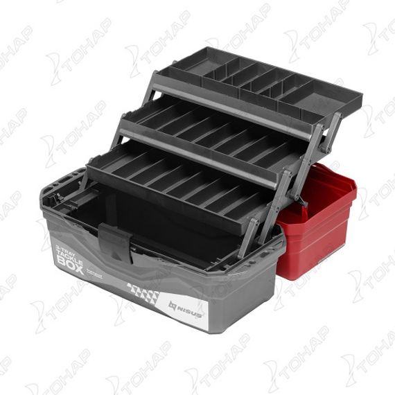 Ящик для снастей Tackle Box трехполочный красный (N-TB-3-R) NISUS