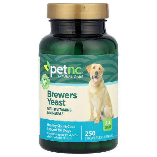 petnc NATURAL CARE, Пивные дрожжи, для собак, 250 жевательных таблеток