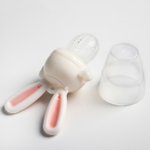 4623700 Ниблер для прикорма, с силиконовой сеточкой "Зайка", цвет розовый