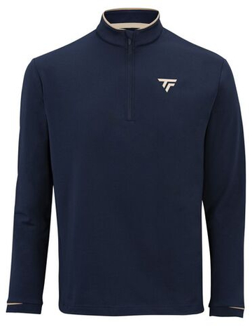 Мужская теннисная кофта Tecnifibre Thermo Zipper - marine