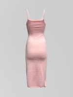 Комплект JN 5276 пушистый из платья миди и кардигана с поясом в комплекте