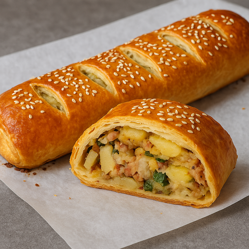 Тирольский штрудель с картофелем и беконом, полуфабрикат