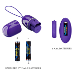 Фиолетово-синее виброяйцо 7,9см с пультом ДУ Pretty Love Arvin-Youth BI-014374WL