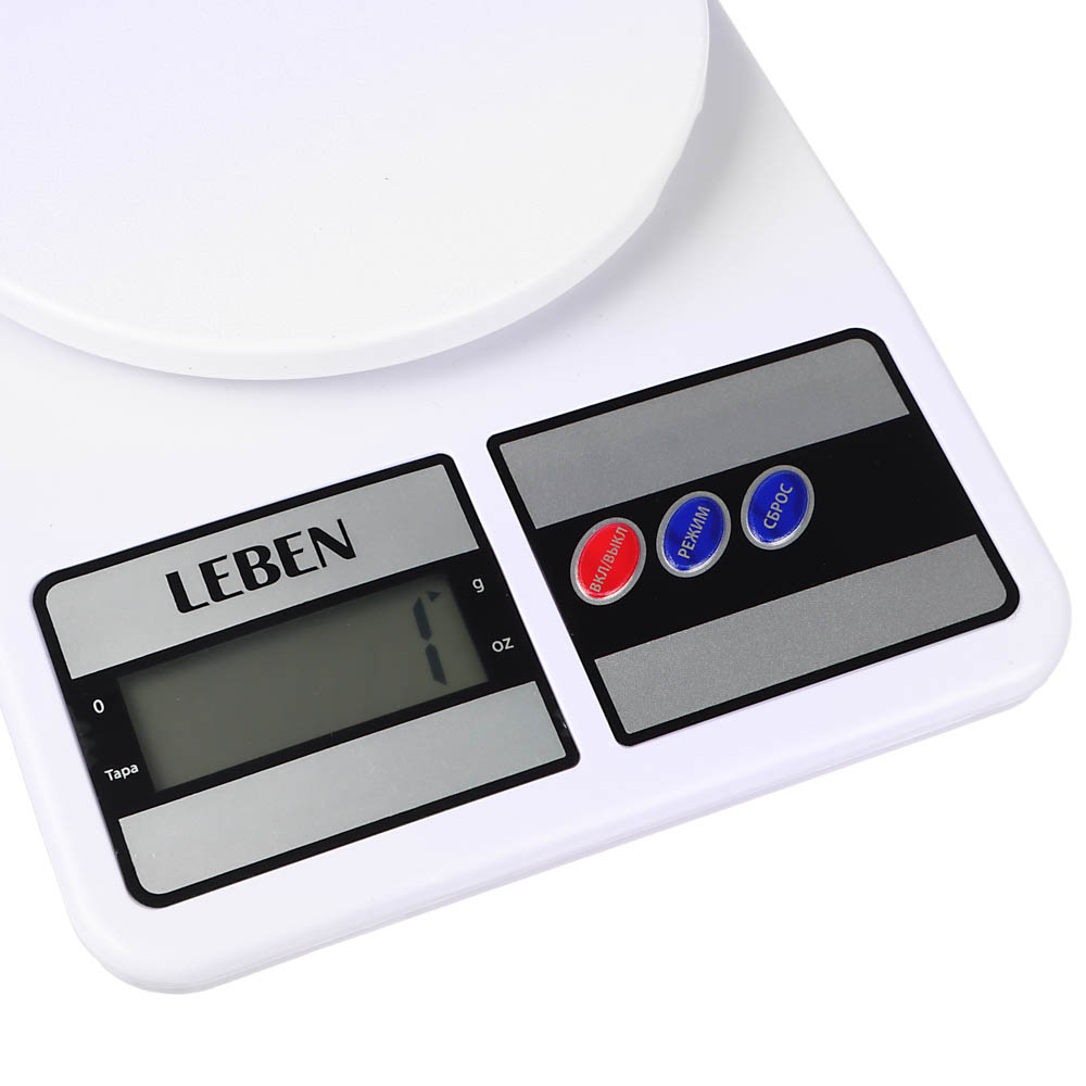 Весы кухонные электронные до 5кг LEBEN 268056