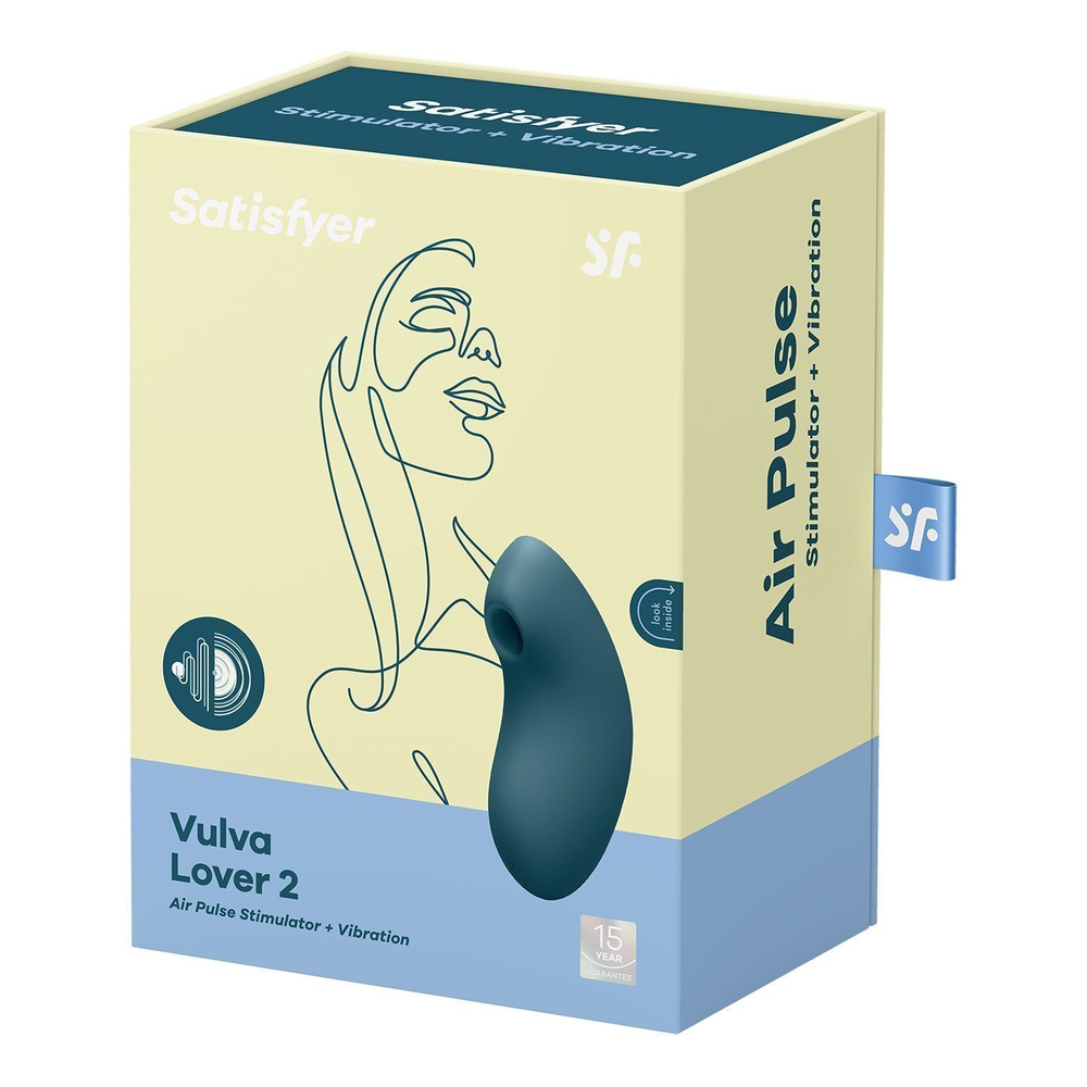 Вакуумно-волновой вибростимулятор Satisfyer Vulva Lover 2, синий