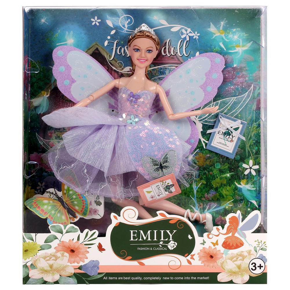 кукла тип Модница с крыльями, коробка QJ133A