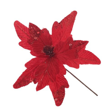 GAEM Цветок искусственный "Пуансеттия", L28 W28 H39 см