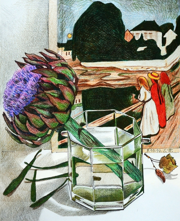 Репродукция на фотобумаге "Последний цветок осени"