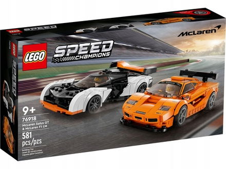 Конструктор LEGO Speed ​​Champions McLaren Solus GT и McLaren F1 LM Лего Макларены 76918
