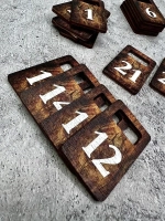 Номерки для гардероба 3х5 см