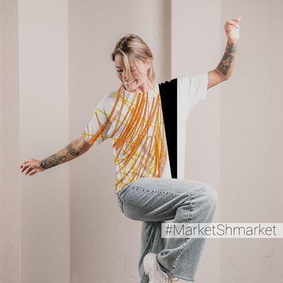 Футболка женская оверсайз с принтом 