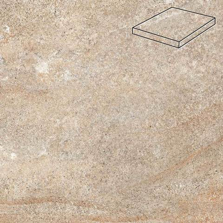 Stroeher - Keraplatte Epos 955 eres 340х340х35х11 артикул 9441 - Угловая клинкерная ступень прямоугольная Loftstufe